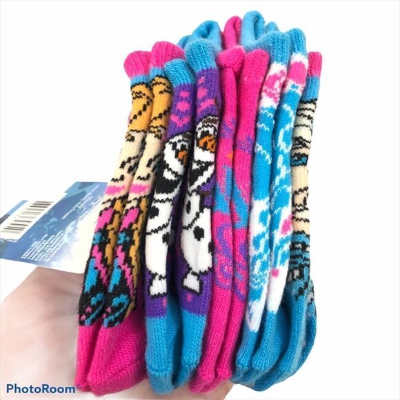 Brand new Pack of 5 Pairs of Girls‎ Frozen Socks - Picture 2 of 10